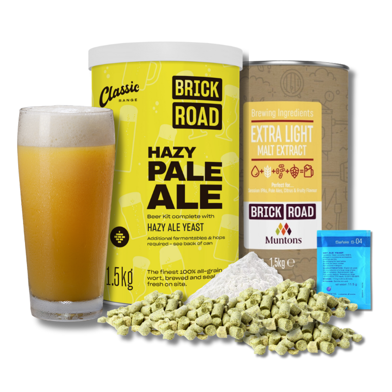 Hazy IPA (Birds Eye style) Brick Road Brewing Co. Brew. Enjoy.